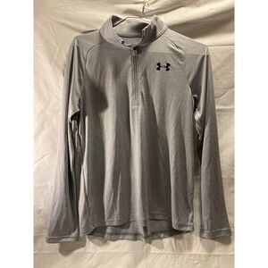 Under Armour HeatGear 1/4 Zip Pullover|Gray|Size YXL| Boys Loose Fit